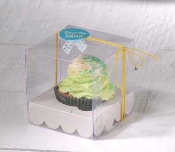Cajita transparente para cupcake