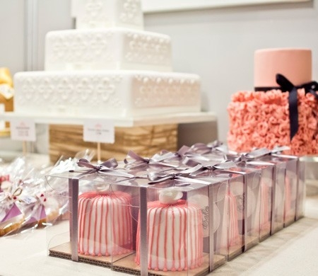 Caja de un cupcake para bodas