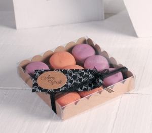 Kleine Schachtel für Macarons