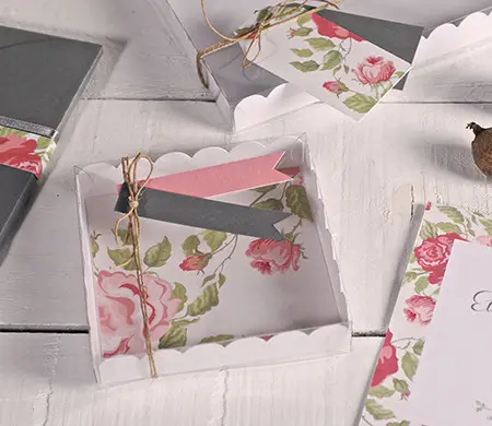 Clear boxes for wedding...