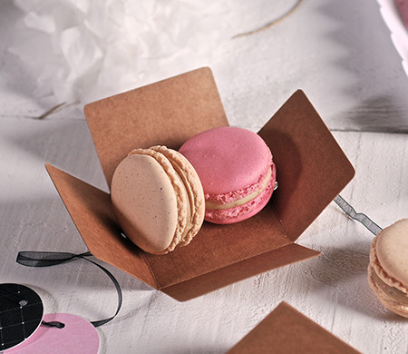 Caja Pequeña con Tapa para Macarons Caja Pequeña con Tapa para Macarons