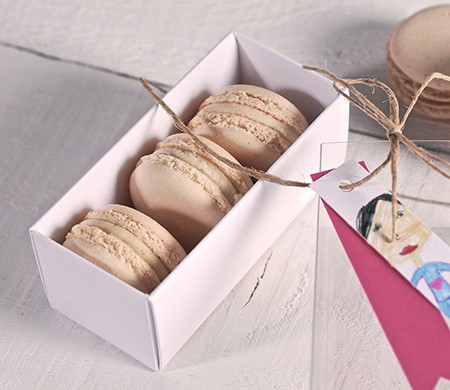 Rectangular macaron box