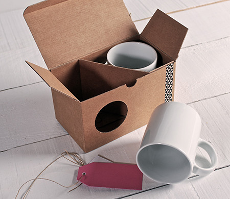 Boîte pour Deux Mugs avec Fenêtre