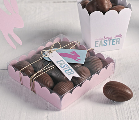 Scatole trasparenti per uova di cioccolato