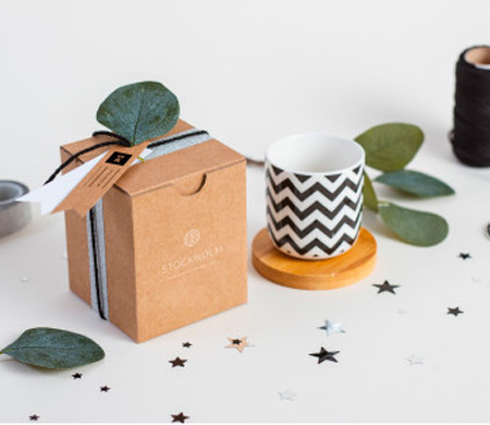 Caja de regalo para tazas sin asa Caja de regalo para tazas sin asa