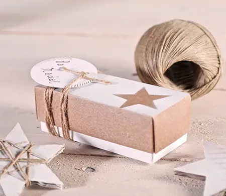 Spray painted gift boxes
