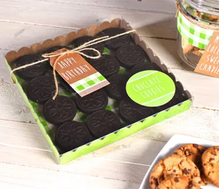 Caja cuadrada para cookies