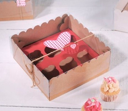 Box for 6 mini cupcakes