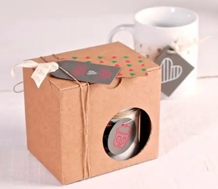 Caja para entregar tazas