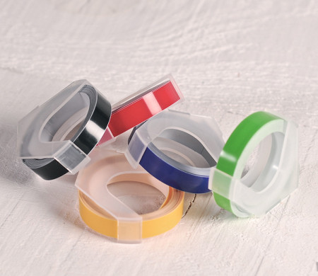 Embossing tape rolls – Bright colours