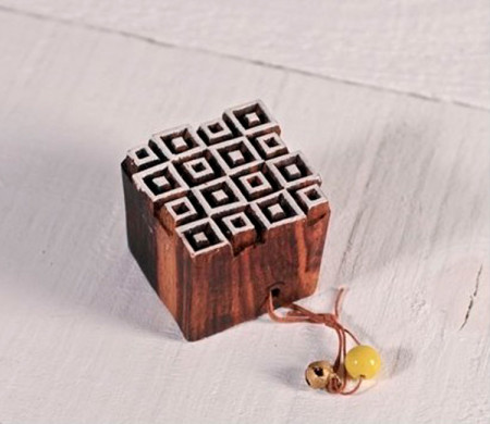 Timbro “geometrico 3” in legno