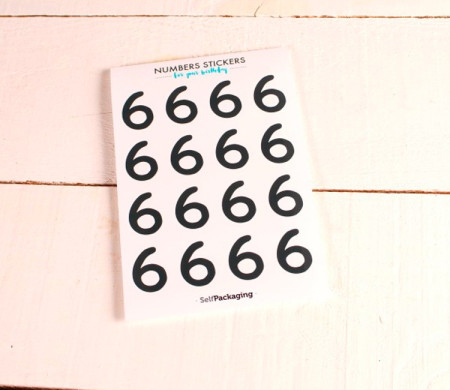 Party number stickers