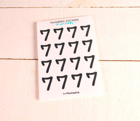 Party number stickers