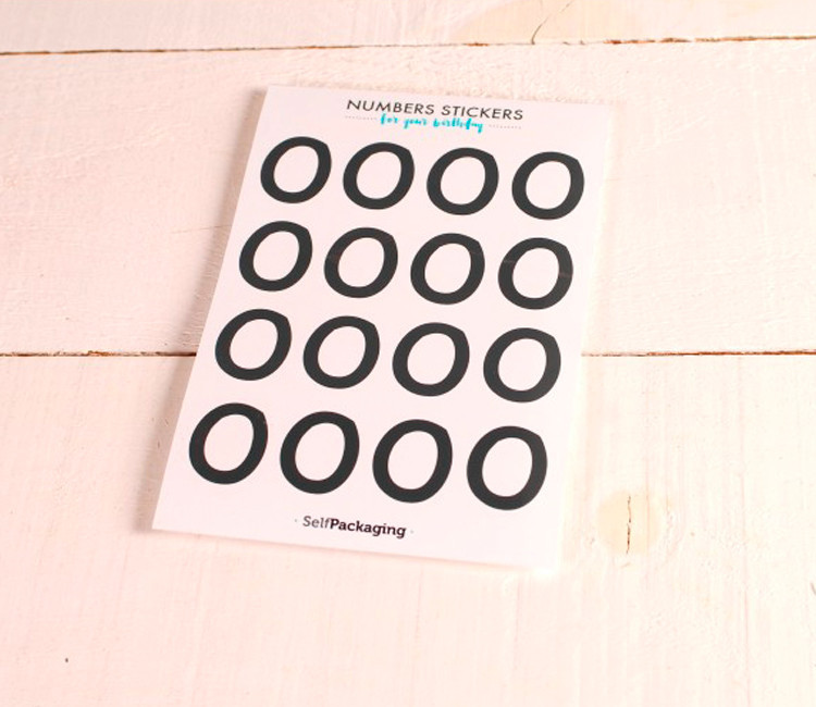 Party number stickers