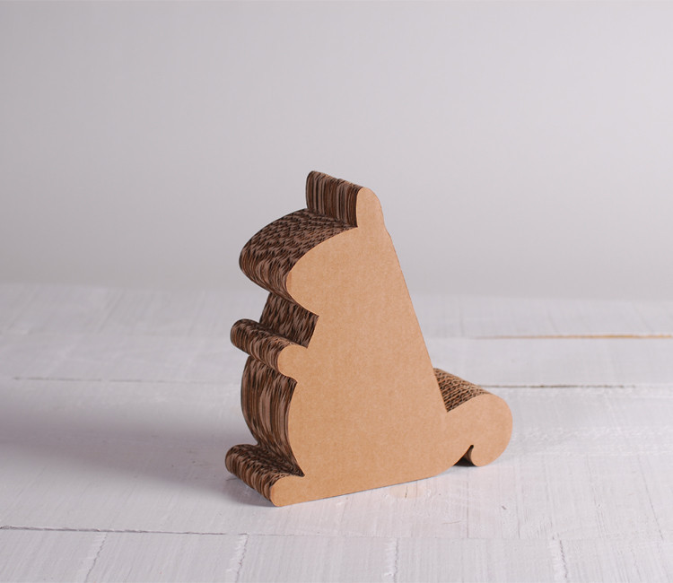 Squirrel shaped cardboard iPad stand