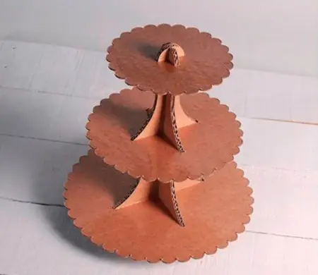Expositor de cartón para cupcakes y pasteles