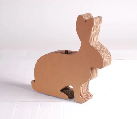 Conejo de cartón para decorar