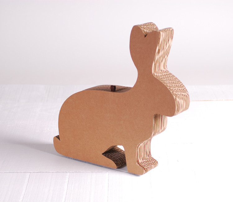 Decorative cardboard rabbit box
