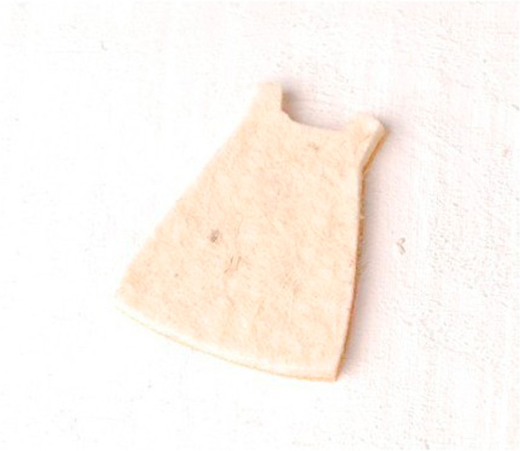 Mädchenkleid. Filzschmuck für Babygeschenke.