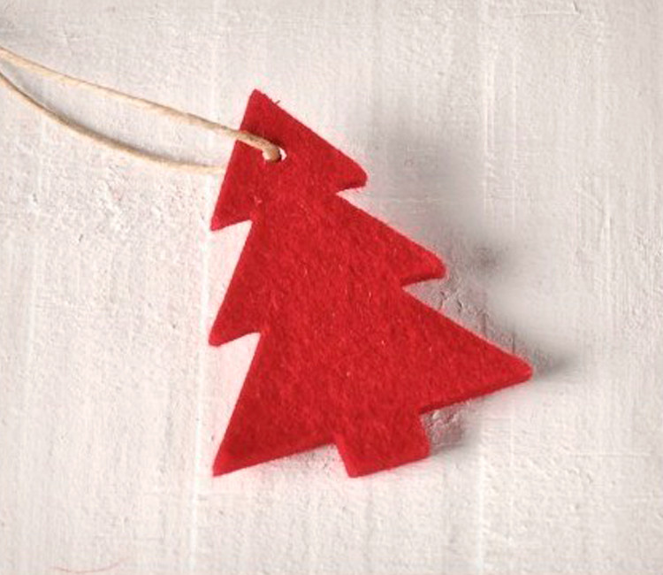 Abeto de fieltro para regalos de Navidad Abeto de fieltro para regalos de Navidad
