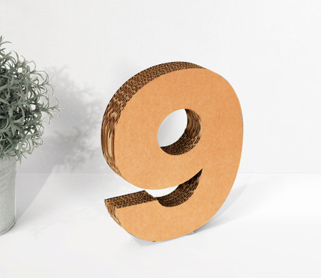 Cardboard Numbers