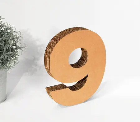 Cardboard Numbers - SelfPackaging