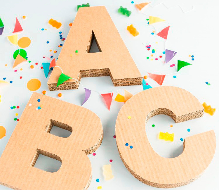 Letras de Cartón Para Decorar Letras de Cartón Para Decorar