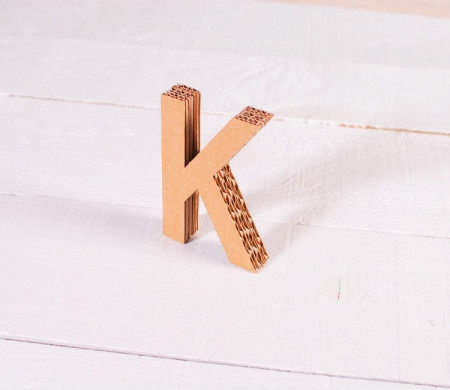 Small Uppercase Cardboard Letters