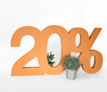 Percentage Cardboard Number