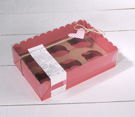 Schachtel für sechs Cupcakes