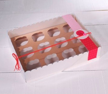 Kartonbox für 12 Cupcakes