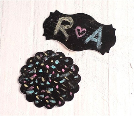 Tag Shaped Chalkboard Stickers