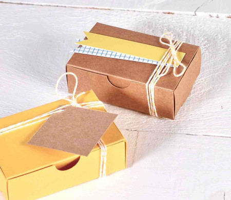 Caja Pequeña Color Kraft Caja Pequeña Color Kraft