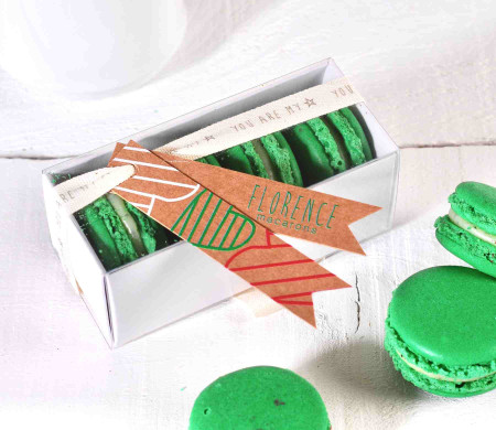 Caja para Cuatro Macarons Caja para Cuatro Macarons