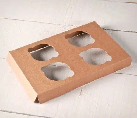 Support pour 4 cupcakes pour boîtes pâtissières