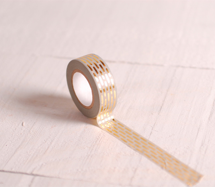 Washi tape doré avec motif géométrique Washi tape doré avec motif géométrique