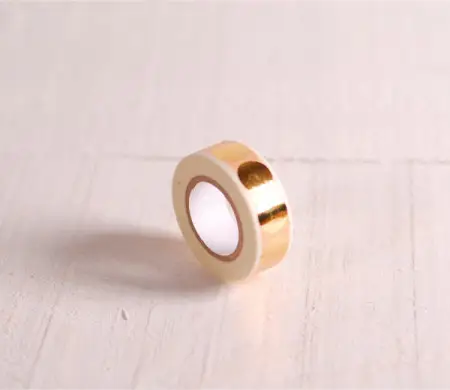 Washi Tape Doré (Motif Géométrique) | SelfPackaging