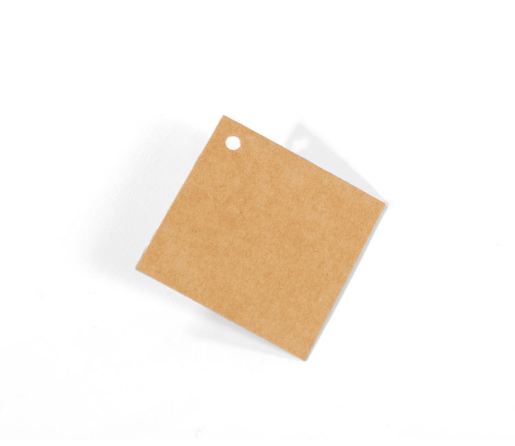 Quadratische Geschenketiketten aus Karton Quadratische Geschenketiketten aus Karton