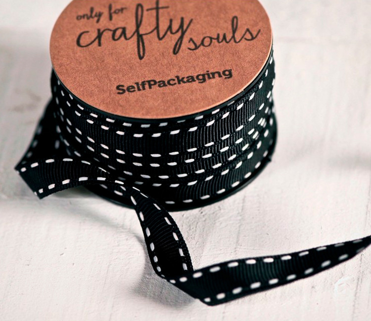 Nastro grosgrain nero impunture Nastro grosgrain nero impunture