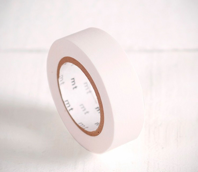 Washi tape bianco opaco Washi tape bianco opaco