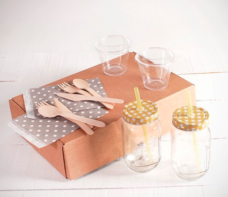 Breakfast gift kit for two