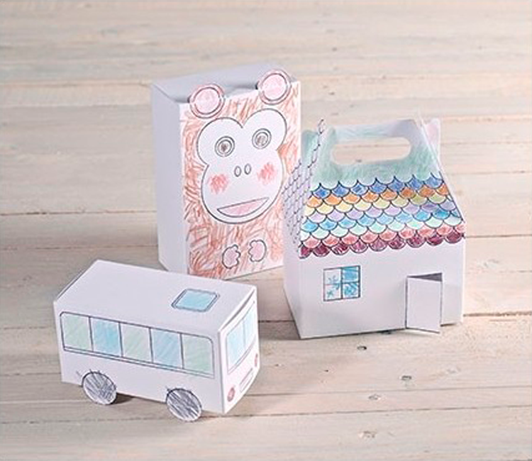 Packaging à colorier Personnalisé | SelfPackaging