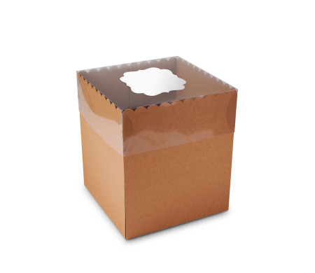 Caja para Tartas y Pasteles, con Tapa Transparente
