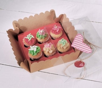 Caja para mini cupcakes