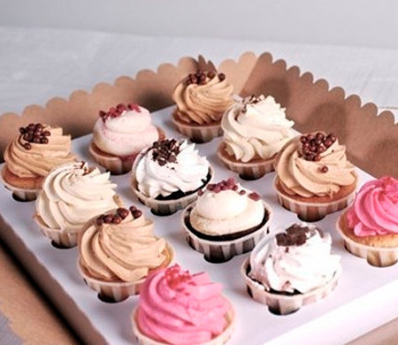 Scatola per 12 Cupcake | Packaging con Coperchio Trasparente