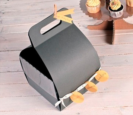 Caja con asa para tartas Caja con asa para tartas