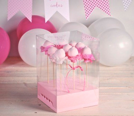 Cajas Transparentes para Cake Pops Cajas Transparentes para Cake Pops
