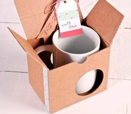 Boîte à Tasses Décorée avec...