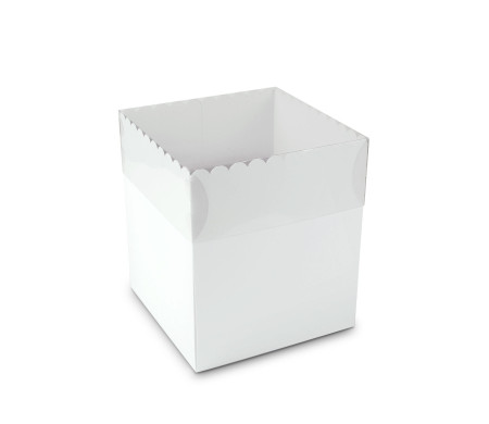 Caja para Tartas y Pasteles, con Tapa Transparente