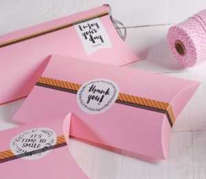 Gift box with romantic messages